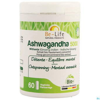 Ashwagandha 5000 bio be life    v-caps  60
