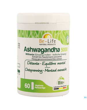 Ashwagandha 5000 bio be life    v-caps  60