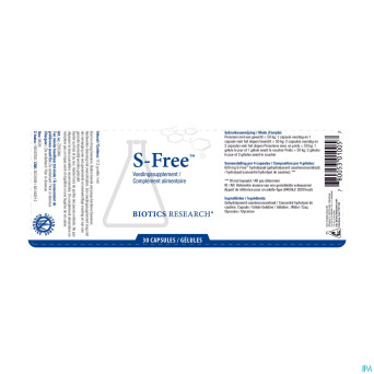 S-free biotics    caps  30 rempl.2113330