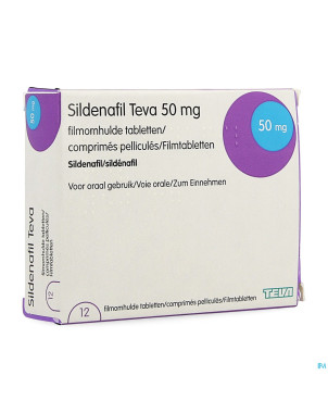 Sildenafil teva  50mg comp pell 12 x  50mg pip