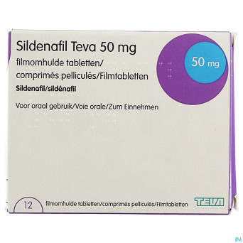 Sildenafil teva  50mg comp pell 12 x  50mg pip