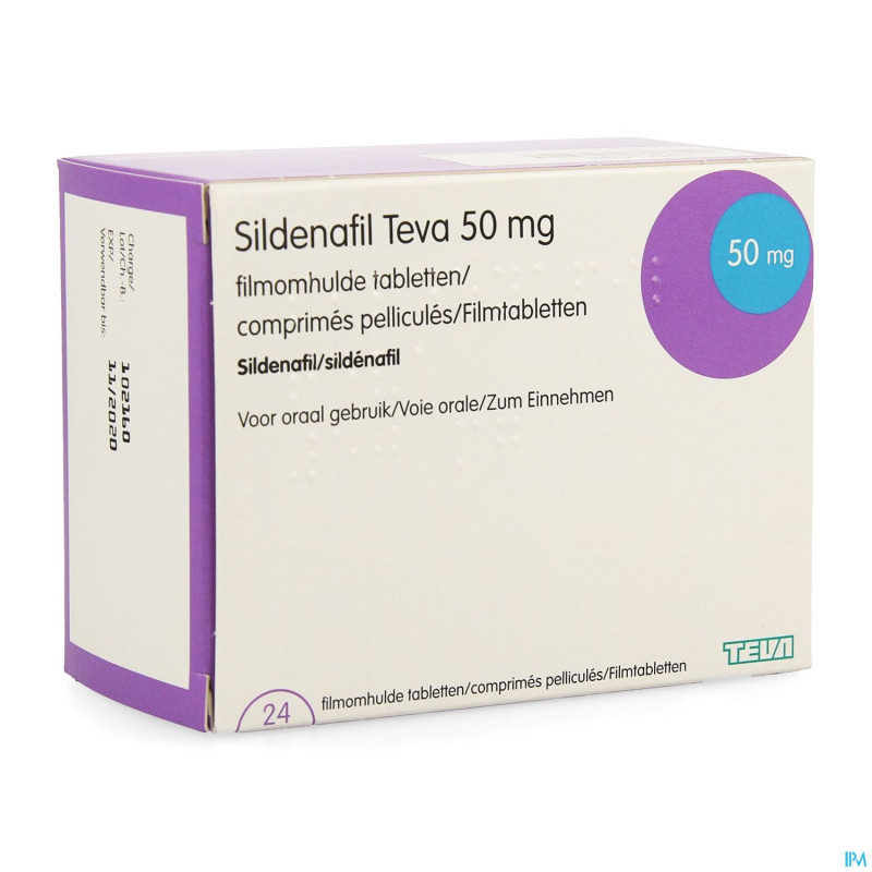 Sildenafil teva  50mg comp pell 24 x  50mg pip