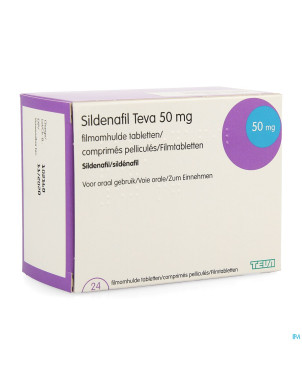 Sildenafil teva  50mg comp pell 24 x  50mg pip