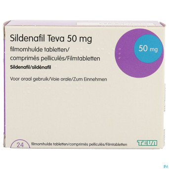 Sildenafil teva  50mg comp pell 24 x  50mg pip
