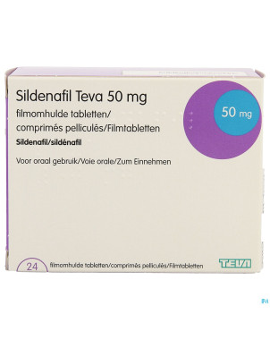 Sildenafil teva  50mg comp pell 24 x  50mg pip