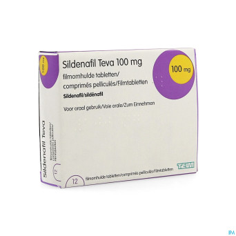 Sildenafil teva 100mg comp pell 12 x 100mg pip