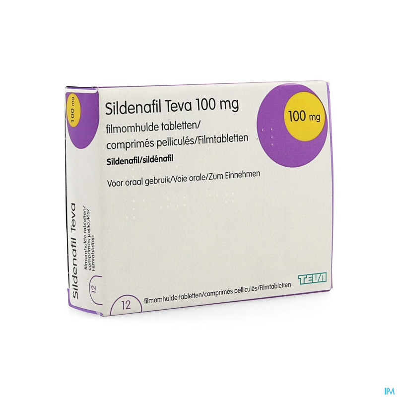 Sildenafil teva 100mg comp pell 12 x 100mg pip