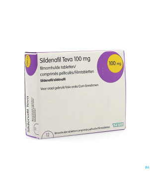 Sildenafil teva 100mg comp pell 12 x 100mg pip