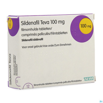 Sildenafil teva 100mg comp pell 12 x 100mg pip