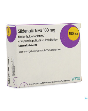 Sildenafil teva 100mg comp pell 12 x 100mg pip