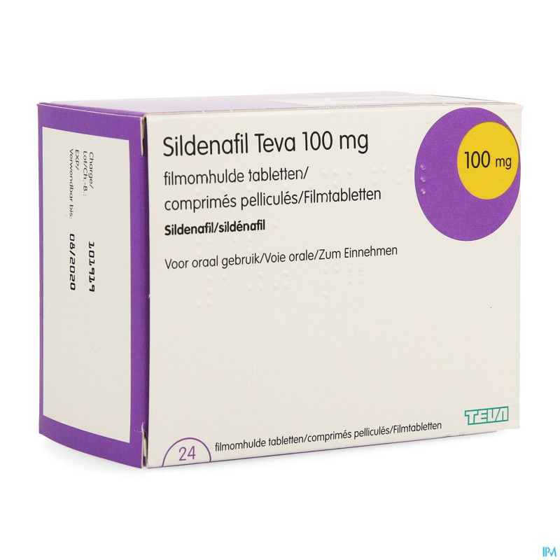 Sildenafil teva 100mg comp pell 24 x 100mg pip