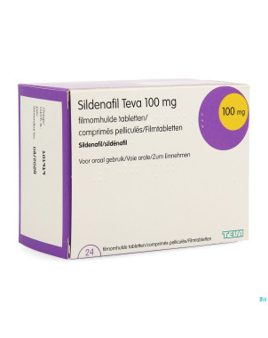 Sildenafil teva 100mg comp pell 24 x 100mg pip