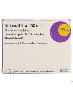 Sildenafil teva 100mg comp pell 24 x 100mg pip