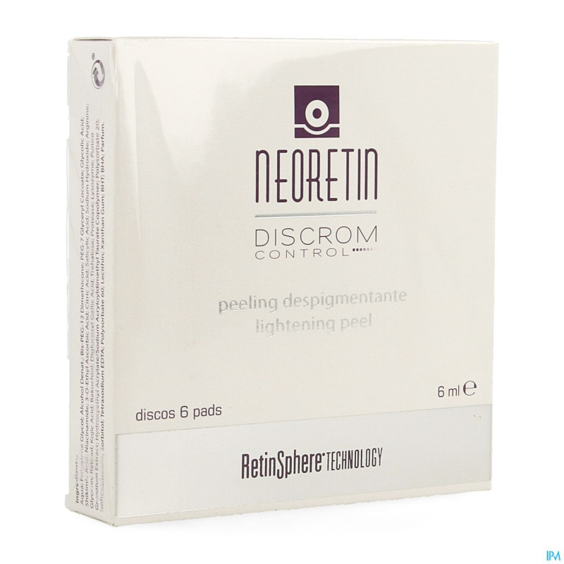 Neoretin discrom control lightening peel   pads  6