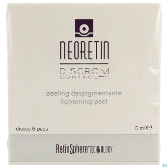 Neoretin discrom control lightening peel   pads  6
