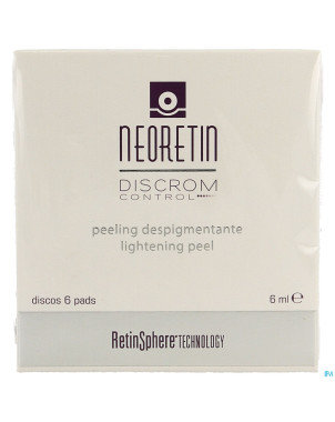 Neoretin discrom control lightening peel   pads  6