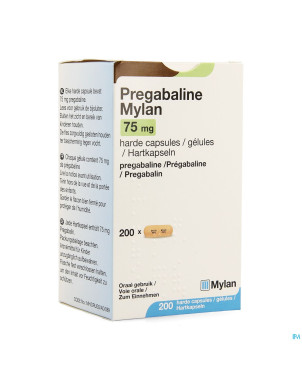Pregabaline mylan 75mg caps dur 200 x 75mg