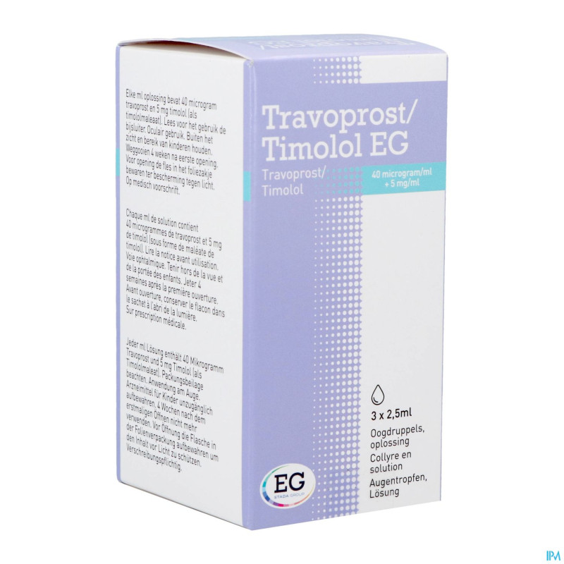 Travoprost timolol eg 40mcg/ml+5mg/ml coll.3x2,5ml