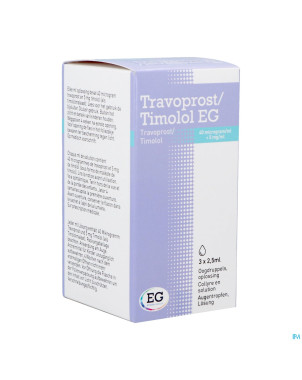 Travoprost timolol eg 40mcg/ml+5mg/ml coll.3x2,5ml