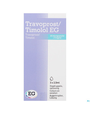 Travoprost timolol eg 40mcg/ml+5mg/ml coll.3x2,5ml