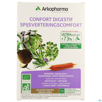 Arkofluide confort digestif bio    amp  20
