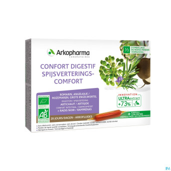 Arkofluide confort digestif bio    amp  20