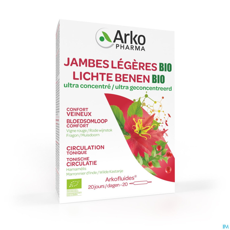 Arkofluide jambes legeres bio nf amp 20