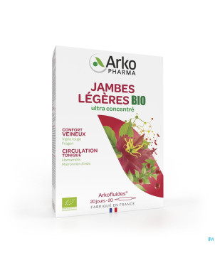 Arkofluide jambes legeres bio nf amp 20