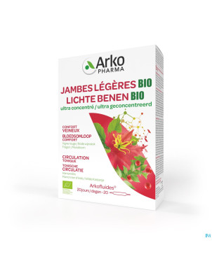 Arkofluide jambes legeres bio nf amp 20