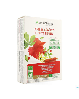 Arkofluide jambes legeres bio nf amp 20