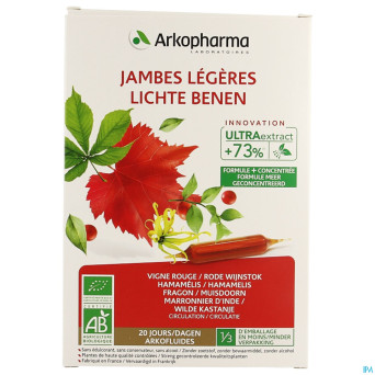 Arkofluide jambes legeres bio nf amp 20