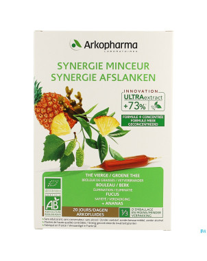 Arkofluide synergie minceur bio amp 20