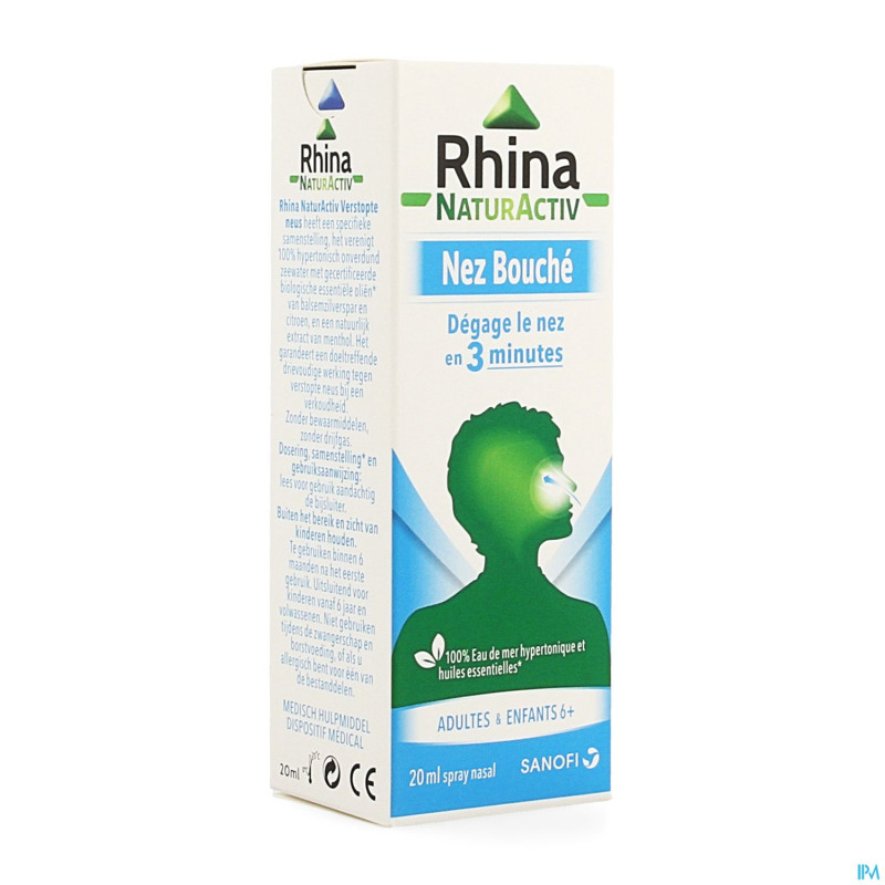 Rhina natur activ nez bouche    spray  20ml