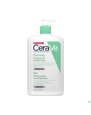 Cerave nettoyant moussant pompe fl 1l