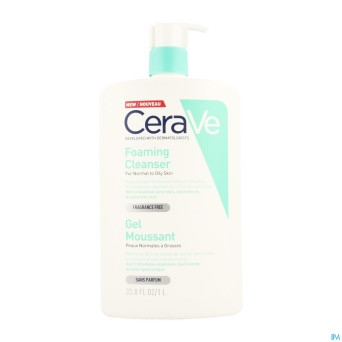 Cerave nettoyant moussant pompe fl 1l