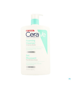 Cerave nettoyant moussant pompe fl 1l