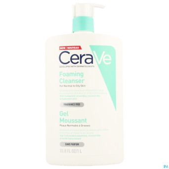 Cerave nettoyant moussant pompe fl 1l