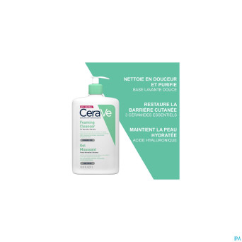 Cerave nettoyant moussant pompe fl 1l