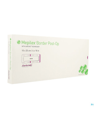 Mepilex border post-op pans    10x25cm 5 496455