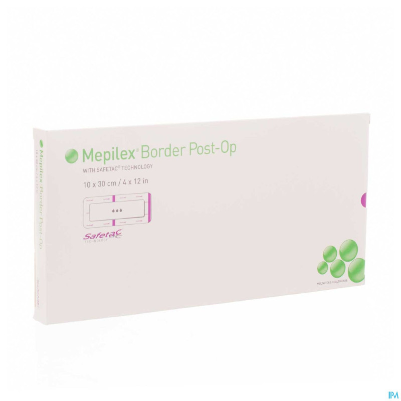 Mepilex border post-op pans    10x30cm 5 496605