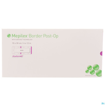 Mepilex border post-op pans    10x30cm 5 496605