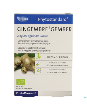 Phytostandard gingembre    caps 20