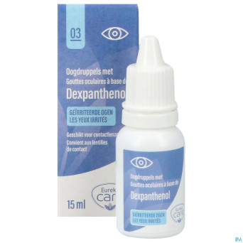 Eureka care collyr.yeux irri.dexpanth.prov.b5 15ml