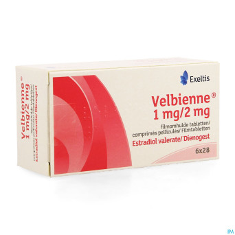 Velbienne 1mg/2mg comp pell  6 x 28