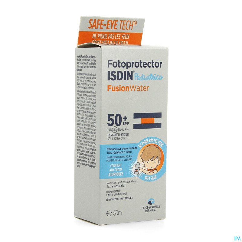 Isdin fotoprotector pediat.fusion water ip50+ 50ml