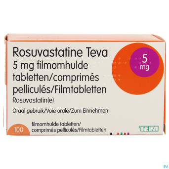 Rosuvastatine teva  5mg comp pell 100