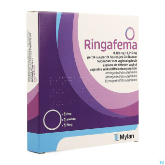 Ringafema 0,120mg/0,015mg/24h anneau vaginal 1