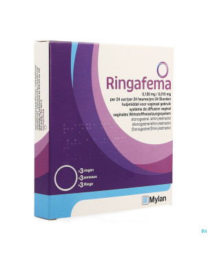 Ringafema 0,120mg/0,015mg/24h anneau vaginal 3