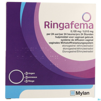 Ringafema 0,120mg/0,015mg/24h anneau vaginal 3