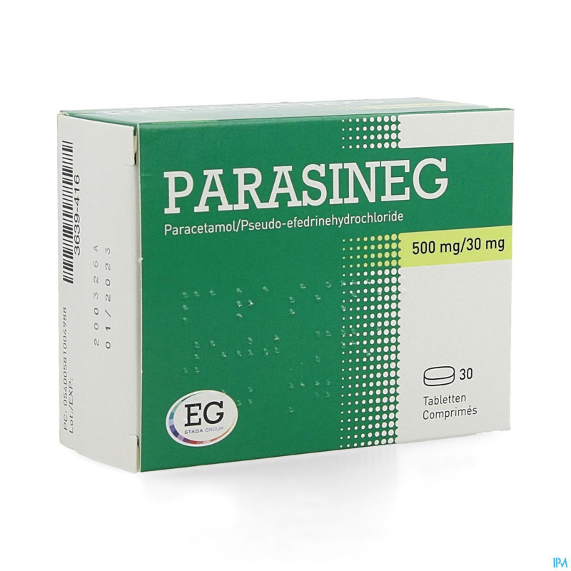 Parasineg 500mg/30mg comp 30